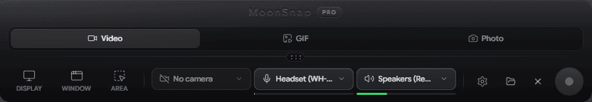 MoonSnap Capture Bar